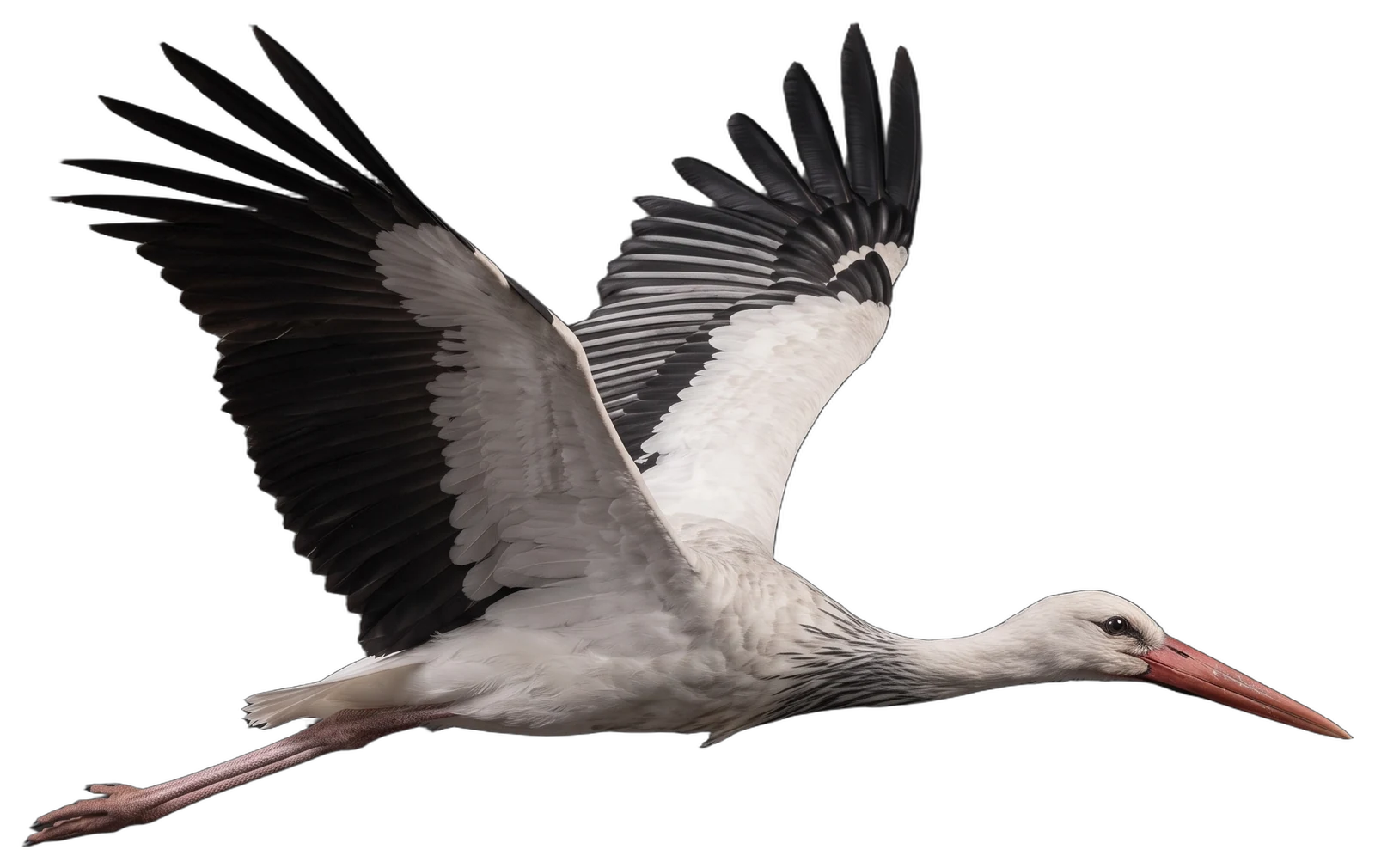 La cigogne prend son envol